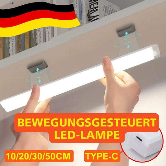 Led-Balkenlichter, USB Wiederaufladbar, Bewegungsmelder, Nachtlicht, Tragbare Induktionsschrankleuchte Für Küche, Zimmer Für Kleiderschrank, Flur
